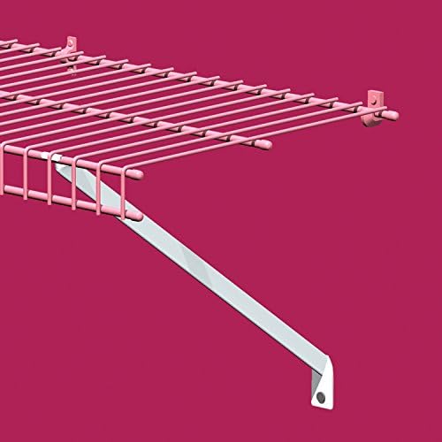 ClosetMaid Wire Shelving Support Brackets for 12 in. & 16 in. Deep Shelves, 12-Pack, with Anchors & Pins for Installation, White - Image 3