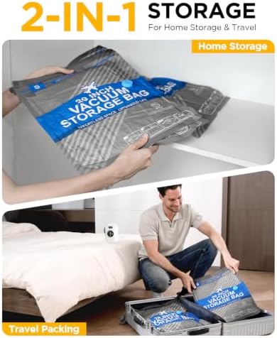 Travel Vacuum Storage Bags with Cordless Pump, 18-Combo Set - Image 6