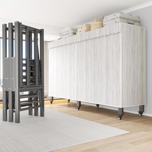 49in Heavy Duty Portable Closet with Gray Cover - Image 4