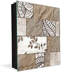 Concept Crystal 50 Keys Cabinet with Decorative Front Panel and Glass White Board KN06: Textures and Tiles 2 Series by ConceptCrystal