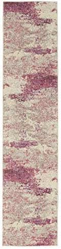 Nourison Home Celestial Ivory Pink 2'2" x 10' Area Rug - Easy Clean, Non Shedding, Bed Room, Living Room, Dining Room, Kitchen (10' Runner) - Image 6