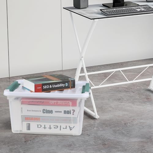 6 Pack Plastic Latch Storage Box, 20 Qt Storage Container with Lid - Image 6