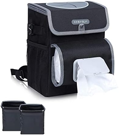 Farasla Waterproof Trunk Organizer with Leakproof Cooler Bag + Car Trash Can - Image 5