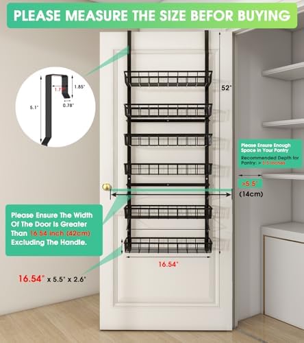Mefirt Over The Door Pantry Organizer, Pantry Storage and Organization - Image 2