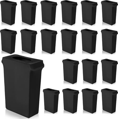Windyun 20 Pcs 23 Gallon Spandex Trash Can Cover for Events,Black by Windyun
