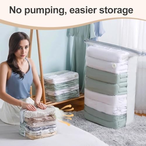 No Pump Vacuum Storage Bags, 3D Vacuum Compression Bags, 28"×20"×12"(4) - Image 2