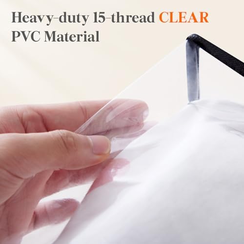 Lifewit 45L Clear Clothes Storage Bags,Plastic Foldable Blanket Storage Bag - Image 2