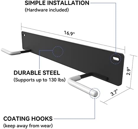 Blat Blat Golf Bag Organizer - Wall Mount Rack for Garage, Expand Storage Space - Image 6