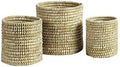 Napa Home & Garden Rivergrass Small Round Baskets, White, Set of 3 by Napa+Home+%26+Garden