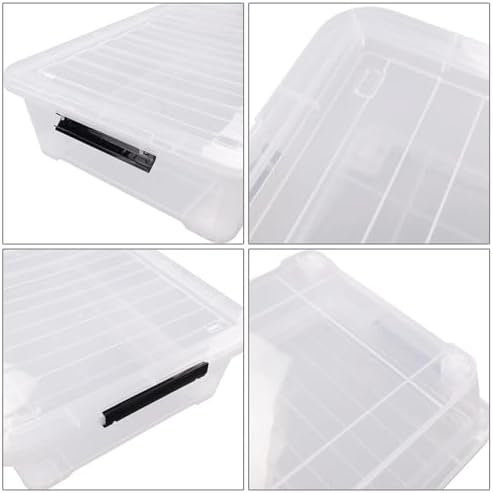 3-Pack 40 Quart Clear Plastic Underbed Container, Box for Under Bed - Image 3