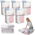No-Pump Vacuum Storage Bags, Cube Compression Space Saver Bags, Upgrade Large Storage Compression Bags Press & Seal, For Clothes,Bedding Comforters, Blankets (5pcs, large size) by Unknown