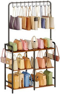 Hayexiha Large Purse Organizer for Closet, 3-Tier Double-Row Handbag Rack by Hayexiha