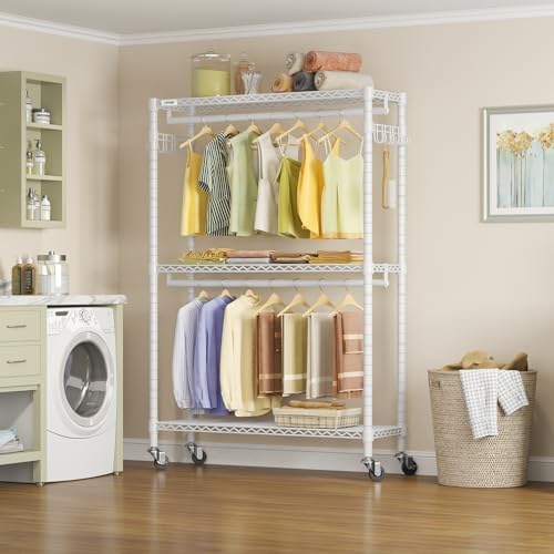 VIPEK R2 Plus Clothing Rack Heavy Duty Rolling Closet for Hanging Clothes - Image 2