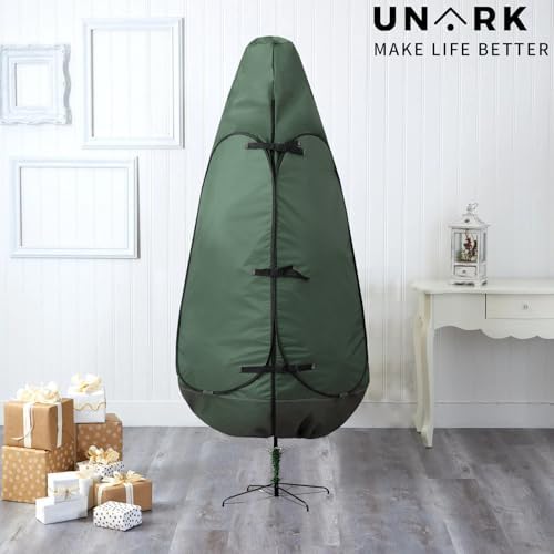 Upright Christmas Tree Storage Bag - 9 ft Green, Fits 8-10 ft Trees - Image 2