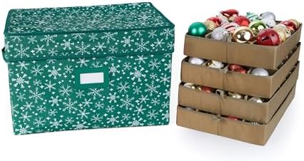 Covermates Adjustable Ornament Storage Box, 19.25" W x 13" D x 12.5" H by Covermates