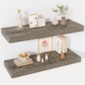 Acovy 30 Inch Floating Shelves, 12" Deep Floating Shelf Wall Mounted, 30" Wall Shelves, Rustic Deep Bookshelf, Extra Deeper & Thicker Display Shelves for Bedroom, Living Room, Set of 2 by Acovy