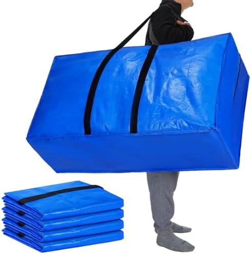 Windyun 4 Pack 57 Gallon Extra Large Moving Bags XXL Heavy Duty Storage Bag by Windyun