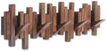 Coat Rack Wall Mount Piano Flip Down Wall Hook Rack 5 Hooks Walnut by Acsigesn