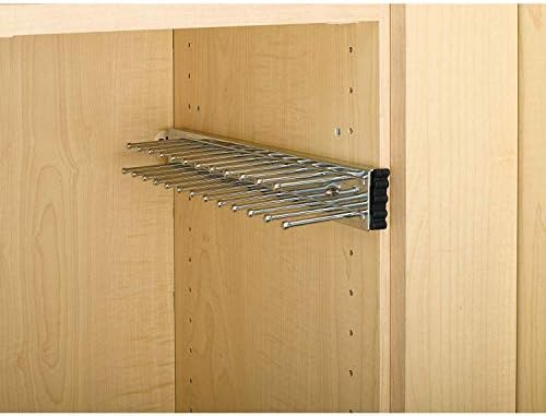 Rev-A-Shelf TRC-14CR 14-Inch Side Mount Extending Closet Tie and Belt Hanger Organization Storage Rack Holder for Up to 25 Ties, Chrome (2 Pack) - Image 4