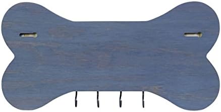 Rooms Organized Personalized Live Love Bark Wall Mounted Dog Bone Pet Leash Rack,Dog Collar Holder New Home Decor Gift Ideas and 4 Hooks 16" L x 8" H 2.5." deep (Classic Grey) - Image 4