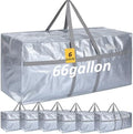 6 Pcs 66 Gallon Extra Large Moving Bags Heavy Duty Storage Bag by Clysee