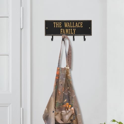 Beaded Rectangle 2-Line Personalized Hook Plaque - Image 6