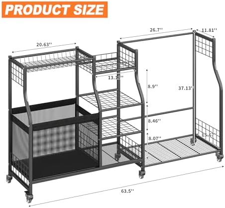 Ultrawall Golf Storage Organizer, Golf Bag Storage Stand for Garage - Image 2