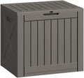Greesum 40 Gallon Outdoor Deck Box, Resin Storage Chest, Dark Brown by BuynowfromGreesum