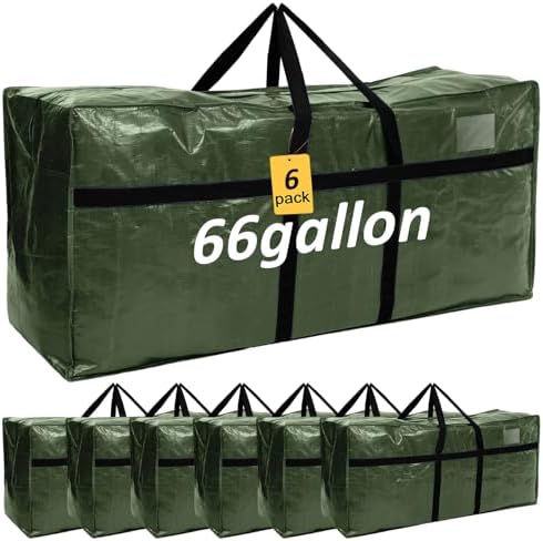 4 Pcs 66 Gallon Extra Large Moving Bags Heavy Duty Storage Bag by Clysee
