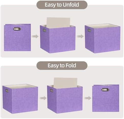 13" x 15" x 13" Linen Storage Cubes with Handles, Pack of 4 - Image 4