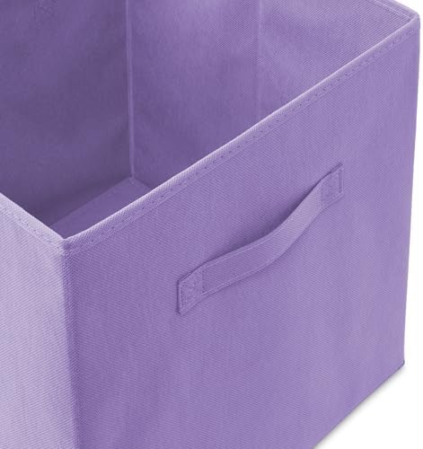 Casafield Set of 12 Collapsible Fabric Cube Storage Bins, Multicolor - 13" Foldable Cloth Baskets for Shelves, Cubby Organizers & More - Image 3