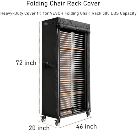 Folding Chair Rack Cover for VEVOR Folding Chair Rack - Image 2