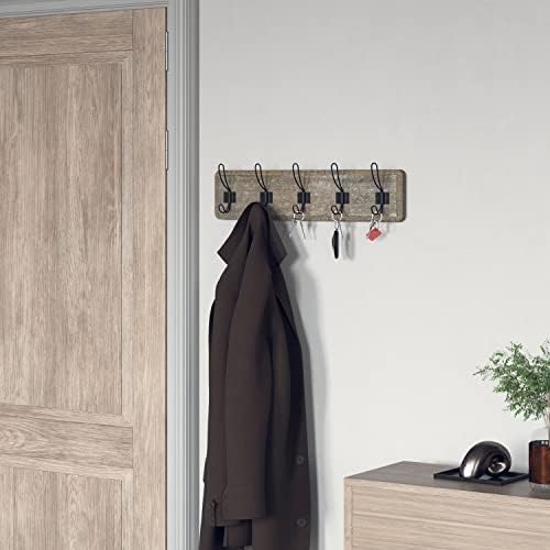 EMMA + OLIVER Rustic Wall Hanging Storage Rack by EMMAOLIVER