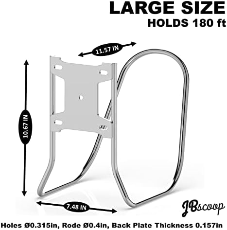 JBscoop Large Stainless Steel Hose Holder, Heavy Duty Hose Hanger (1) - Image 3