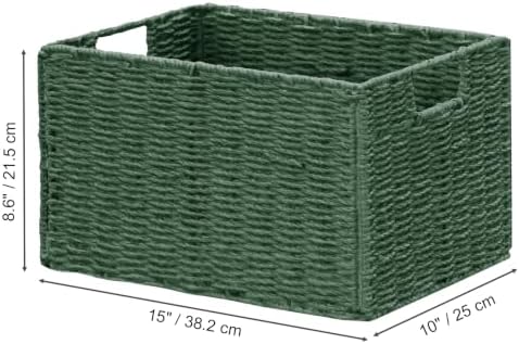 Vagusicc Large Wicker Storage Basket, Collapsible Baskets for Organizing - Image 3