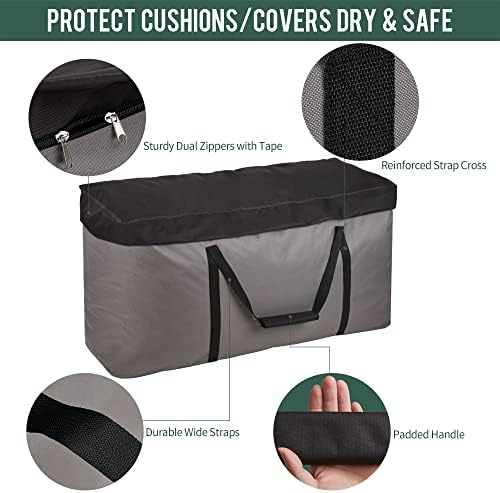 Rachmi 2-Pack 600D Extra Large Heavy Duty Cushion Storage Bag 152 Gal 60" - Image 6