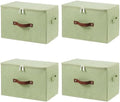4PCS Storage Bins with Zipper Lids Decorative Lidded Basket Box by VinneGenzz