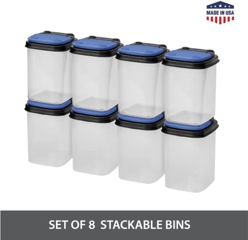 Buddeez Multi-Purpose Hardware Storage Bins Bits (1 Quart - 8 Pack) - Image 2