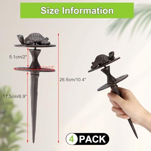 OwnMy 4PCS Cast Iron Garden Hose Guide Stakes Heavy Duty Hose Guide Spikes - Image 3