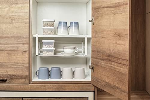 Nxconsu Under Shelf Basket 2 Pack, Cabinet Storage Organizer, 16.1" White - Image 5