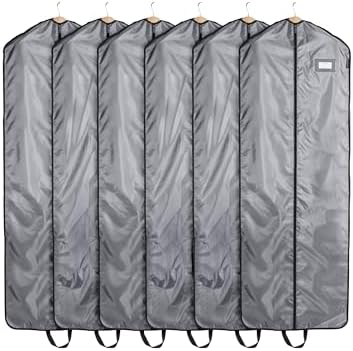Covermates Garment Bag Set for Closet Storage and Travel, 24"W x 64"L, Grey by Covermates