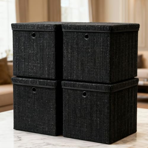 modscape 12x12x12 Collapsible Fabric Cube Storage Bins with Lids by Unknown