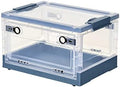 Ergocar Foldable Storage Boxes, Large Plastic Storage Boxes with Lid, Stackable Organiser, Wardrobe Storage Organiser, Grocery Storage, for Bedroom, Wardrobe, Office, Garage by Ergocar