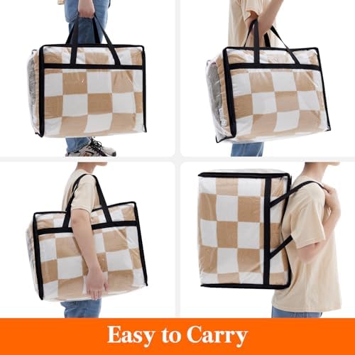 Lifewit 45L Clear Clothes Storage Bags,Plastic Foldable Blanket Storage Bag - Image 5