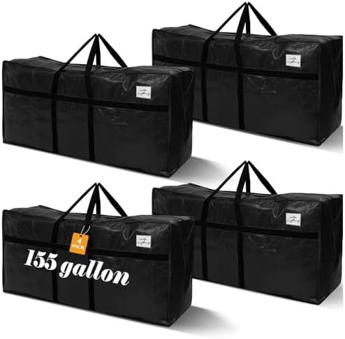 Windyun 4 Pcs 155 Gallon Extra Large Moving Bags XXL Heavy Duty Storage Bag by Windyun