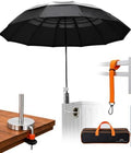 Hvac Umbrella with Magnetic Base & Clamp, Outdoor Work Umbrella by Unknown