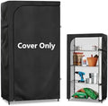 Rileytee Wire Shelf Cover,Heavy Duty 600D Dustproof Waterproof Shelf Covers for Wire Shelving,Outdoor Storage Rack Cover for Wire Rack with Zipper,Black,36"W x 16"D x 72"H by Rileytee