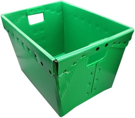 Flipside Products Storage Totes with Lids, Durable Plastic Storage Totes with Reinforced Metal Frame, Red and Green, Organization, Holiday, Christmas, Postal, 2 Pack - Image 5