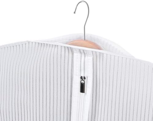 Univivi Long Garment Bags Dress Bags for Gowns, 60 Inch, 10 Pack, White - Image 4
