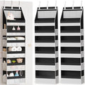 Criusia 2 Pack Over the Door Organizer, Heavy-Duty 6-Shelf Hanging Storage with 13 Mesh Pockets, 55lbs Capacity Behind the Door Storage for Nursery, Bathroom, Bedroom, and Dorm, Black by Criusia